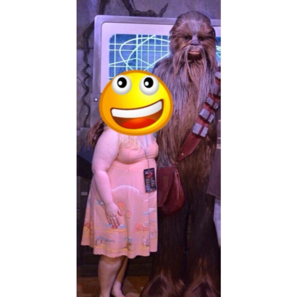 Pink Star Wars dress size XL